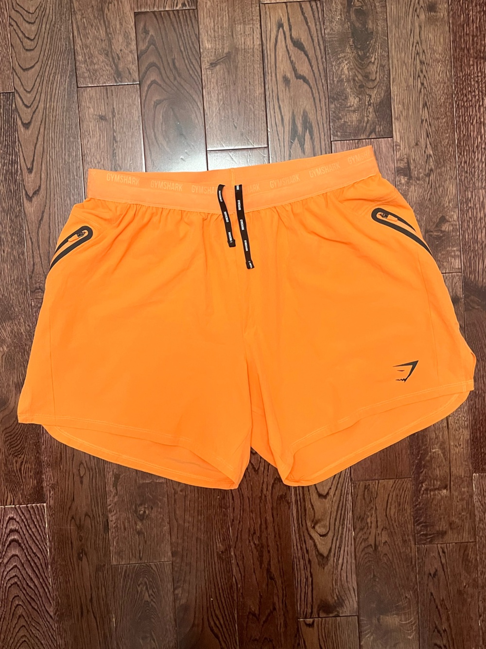 Gymshark Men’s Dayglow Peach 6’ Sports Hybribd Athletic Shorts